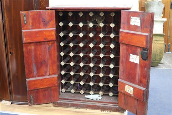 A wine cupboard, W.71cm